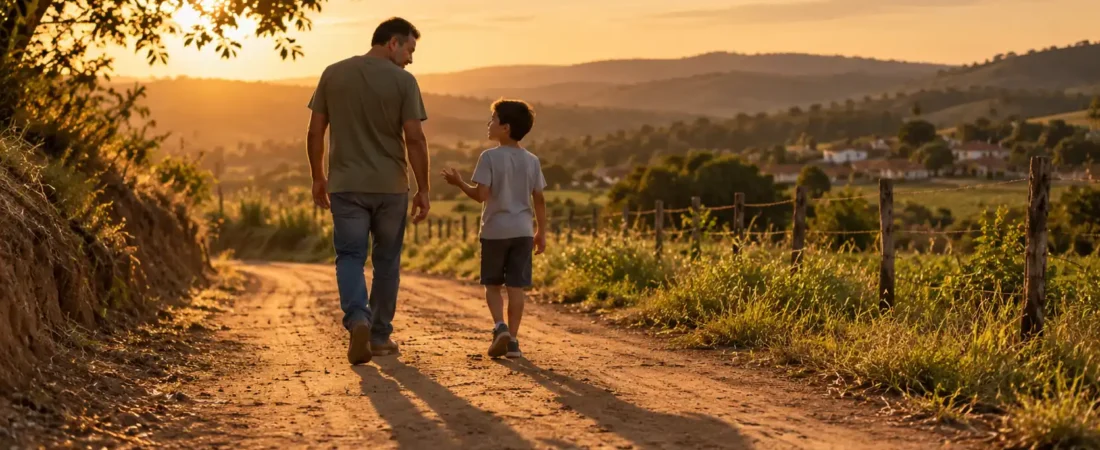 Seu filho não precisa de um pai perfeito. Precisa de um pai presente.